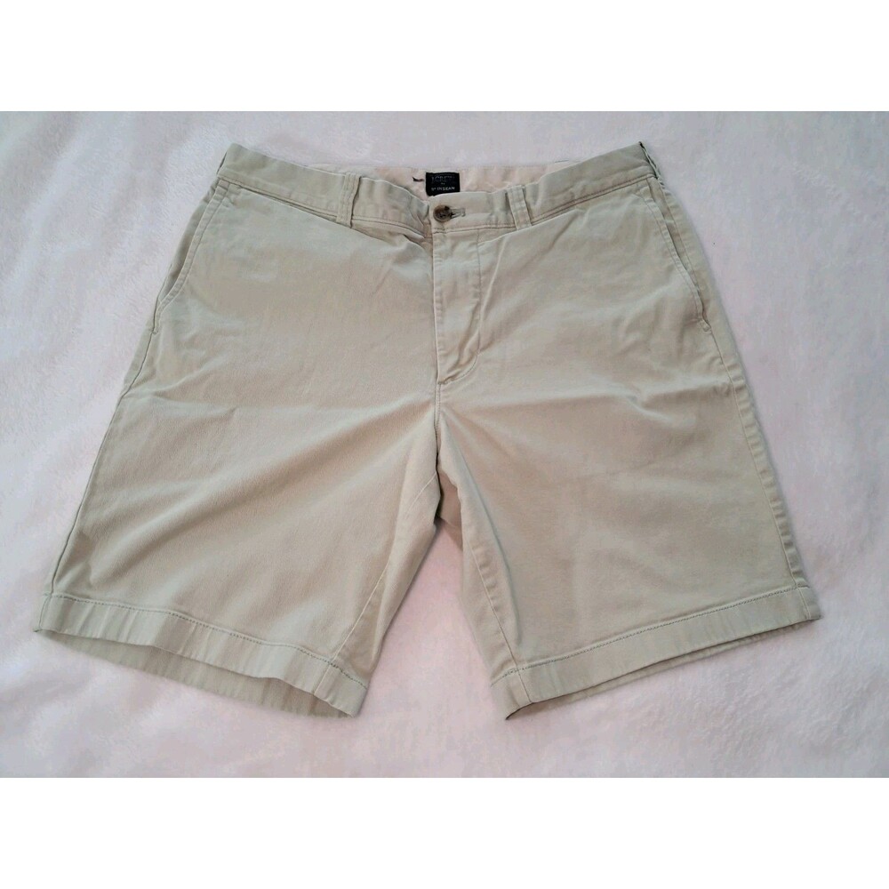 J.Crew Portsider 9" Chino Shorts Cotton Stretch Light Green Green CH148 Size 33